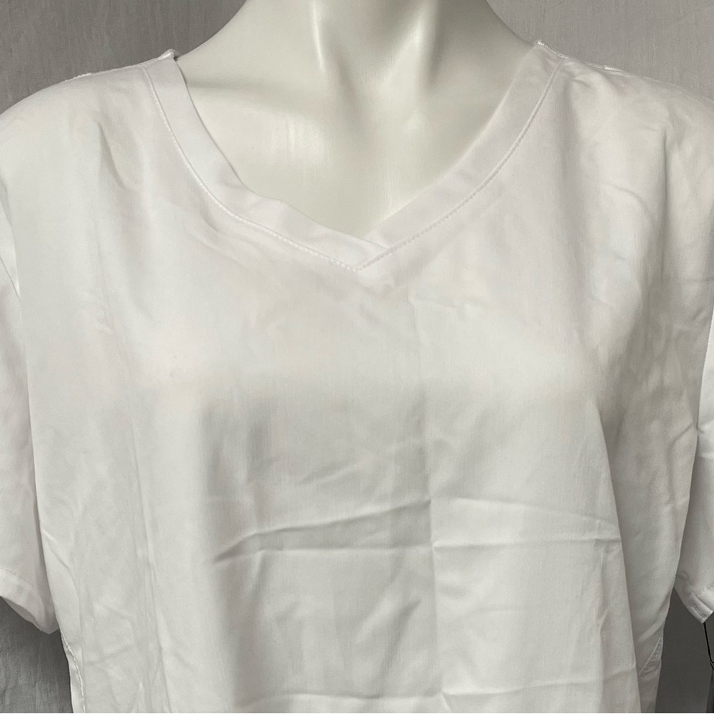 Grey's Anatomy by Barco Women's Active Medical Scrub Top Shirt White 41423 Sz XL